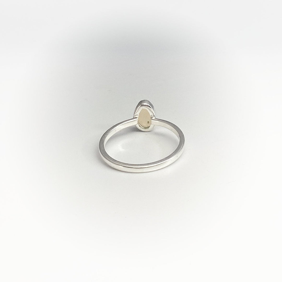 Faceted Ethiopian Fire Opal Ring - Rocks and Gems Canada