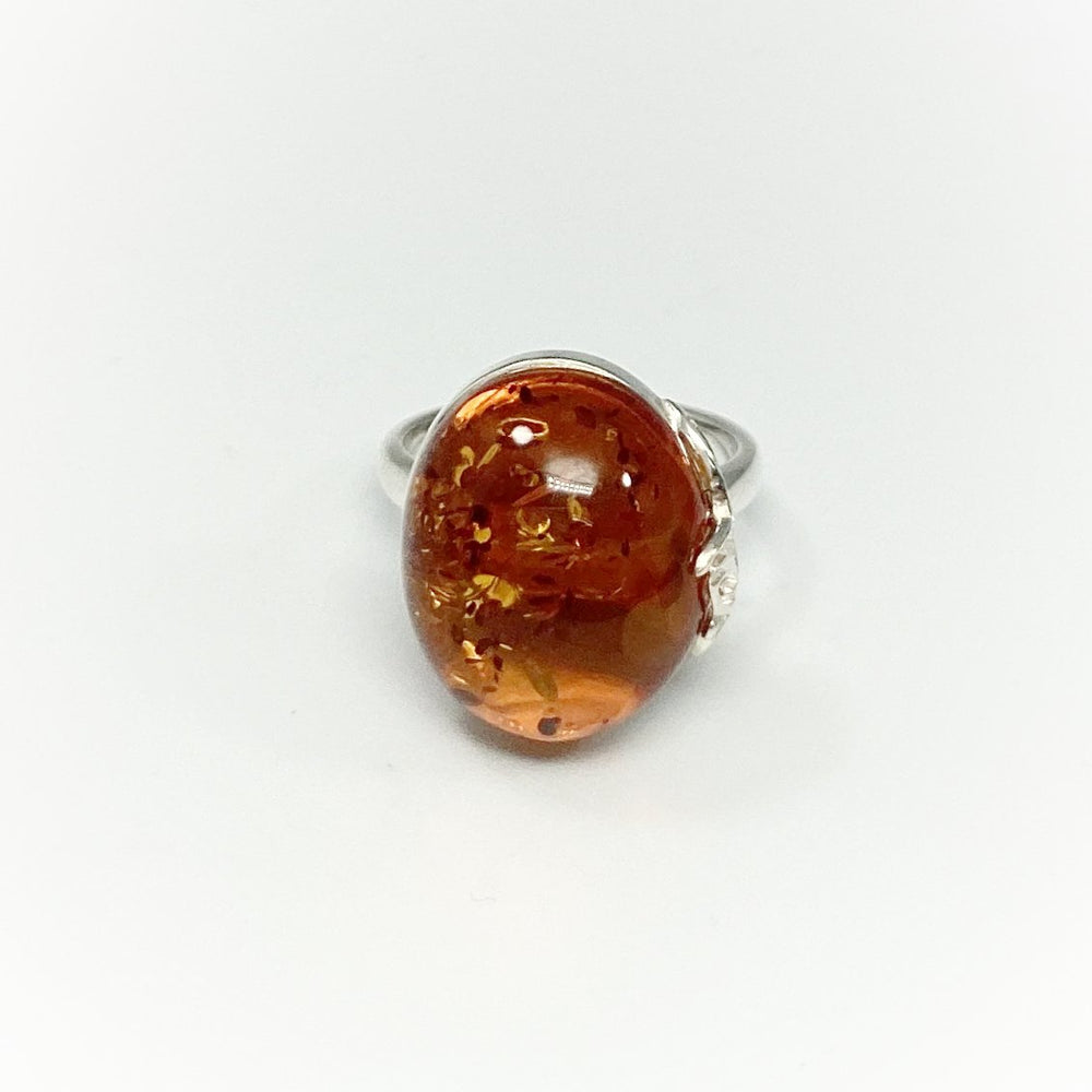 Cognac Amber Ring - Rocks and Gems Canada