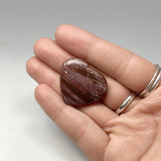 Petrified Wood Heart - Rocks and Gems Canada