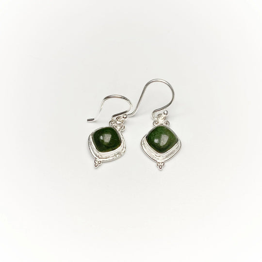 Green Aventurine Dangle Earrings - Rocks and Gems Canada