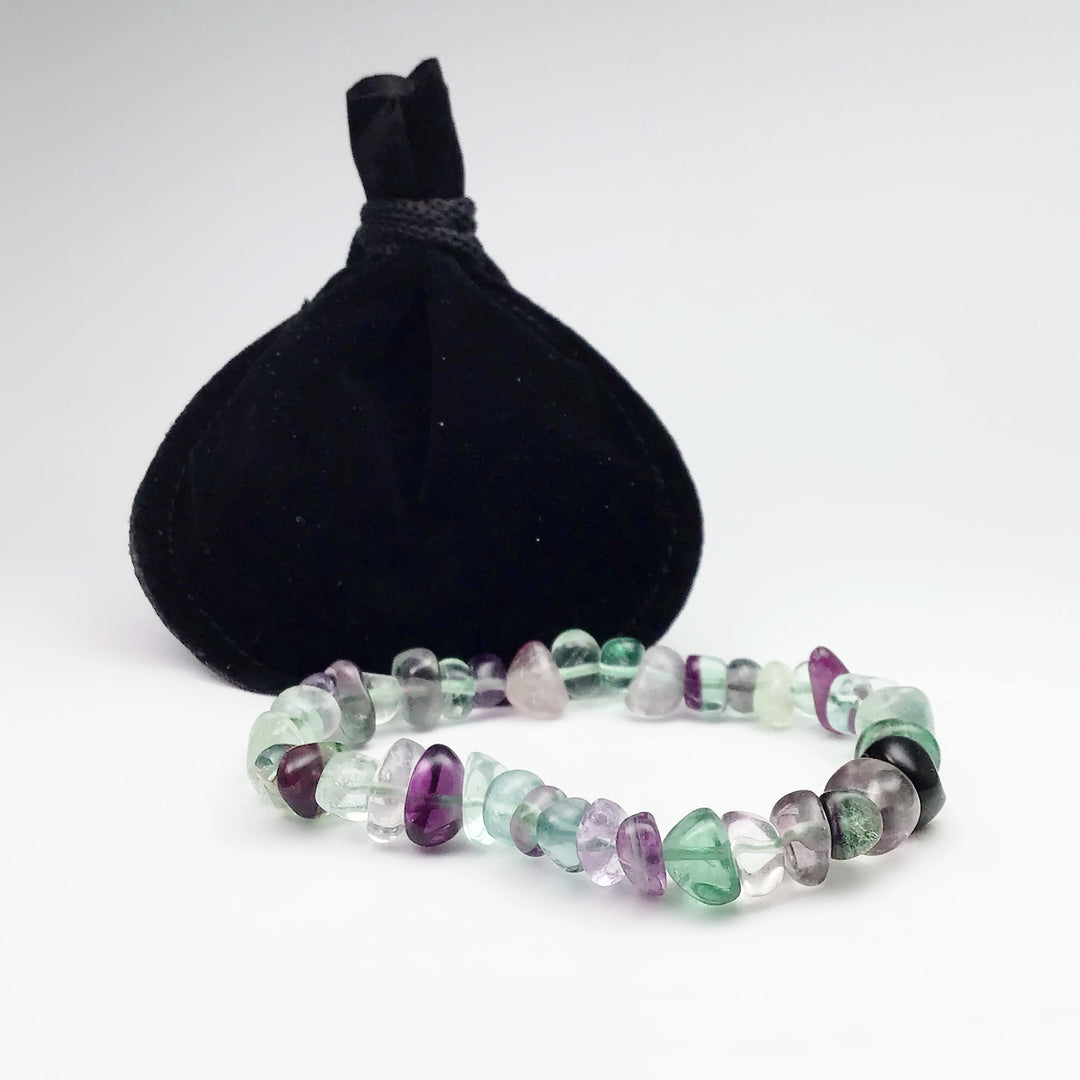 Fluorite Chip Beaded Bracelet - Rocks and Gems Canada