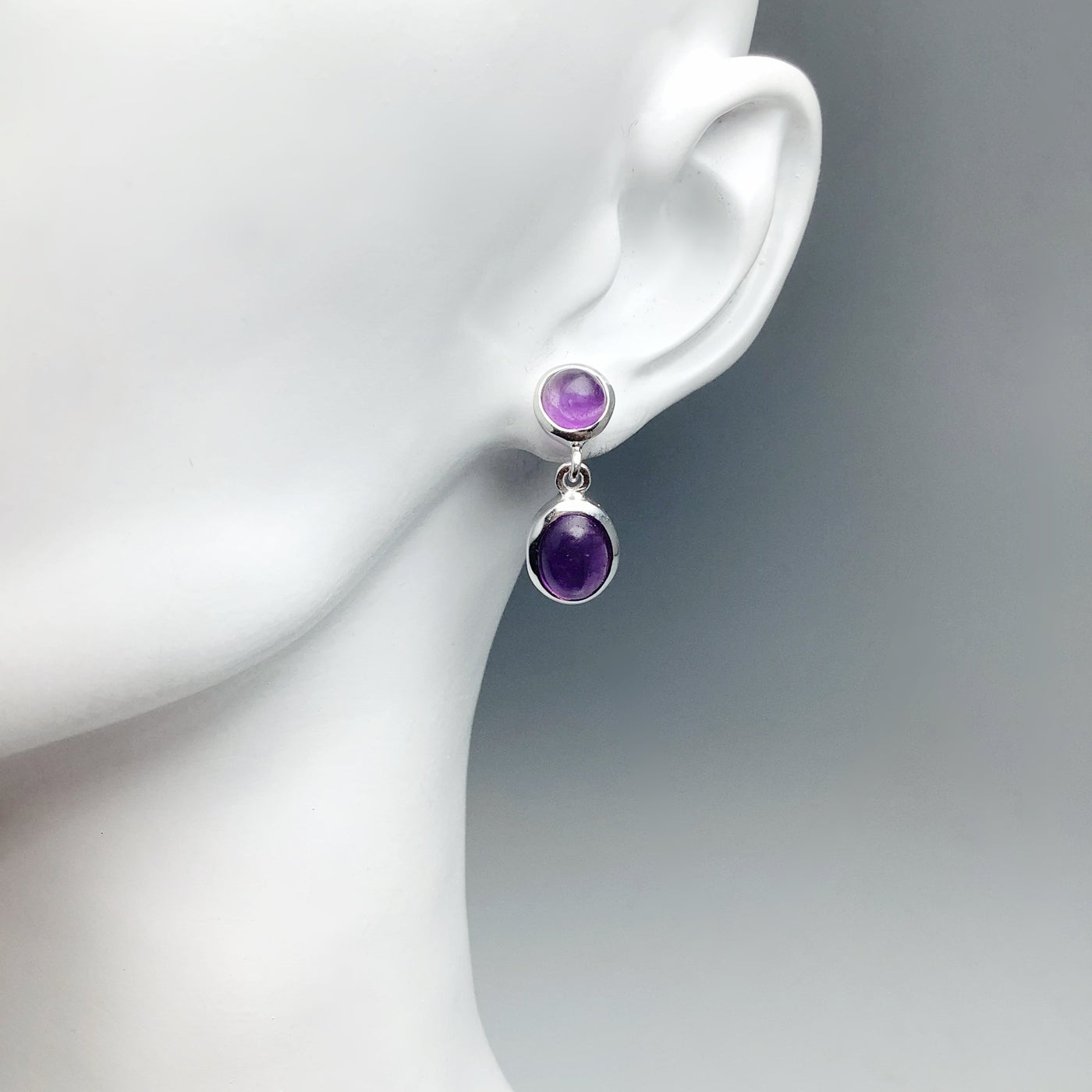 Amethyst Stud Earrings