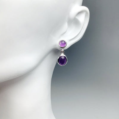 Amethyst Stud Earrings