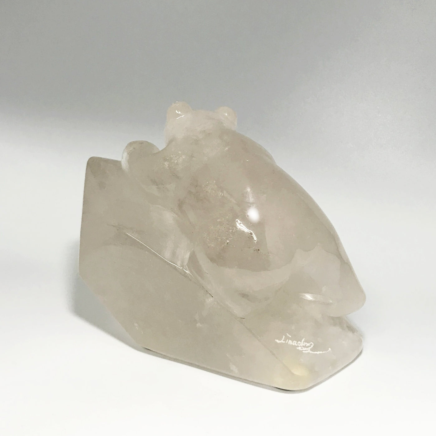 Quartz Bear Carving