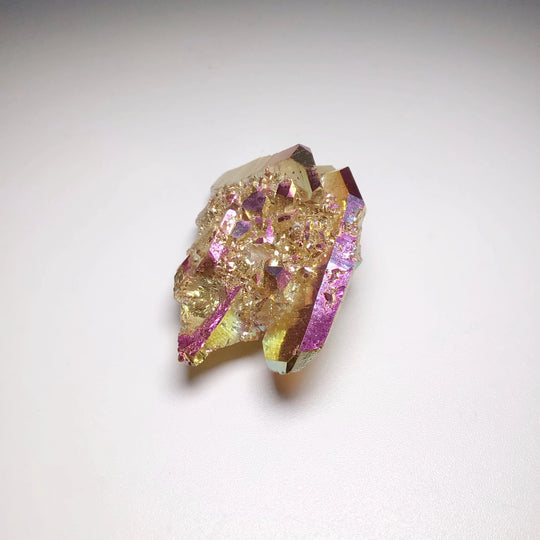 Sunset Aura Quartz Cluster - Rocks and Gems Canada