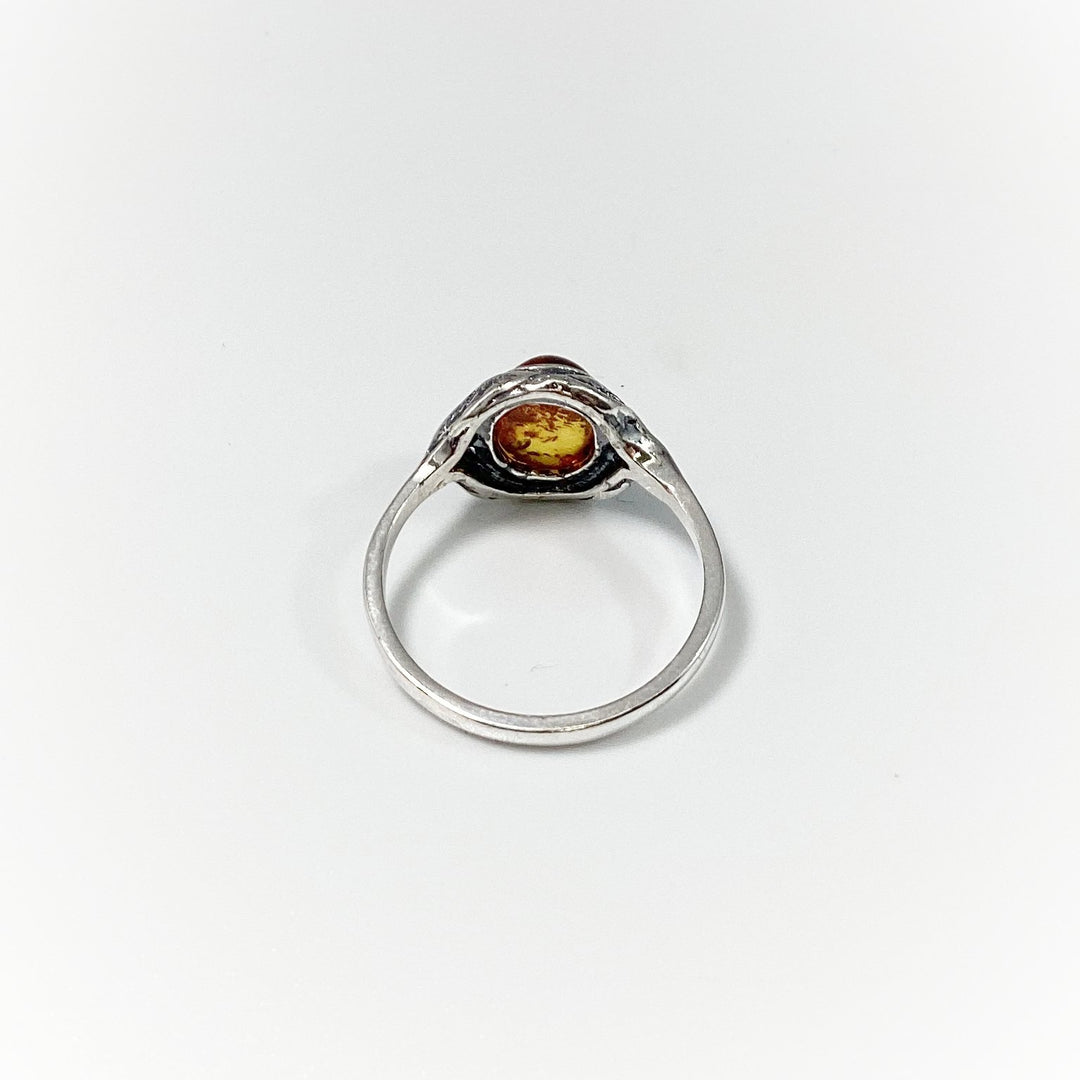 Cognac Amber Ring - Rocks and Gems Canada
