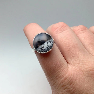 Dendritic Opal Ring
