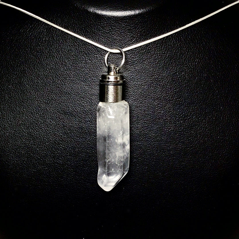LED Quartz Point Pendant - Rocks and Gems Canada