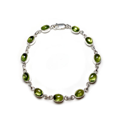 Peridot Sterling Silver Bracelet