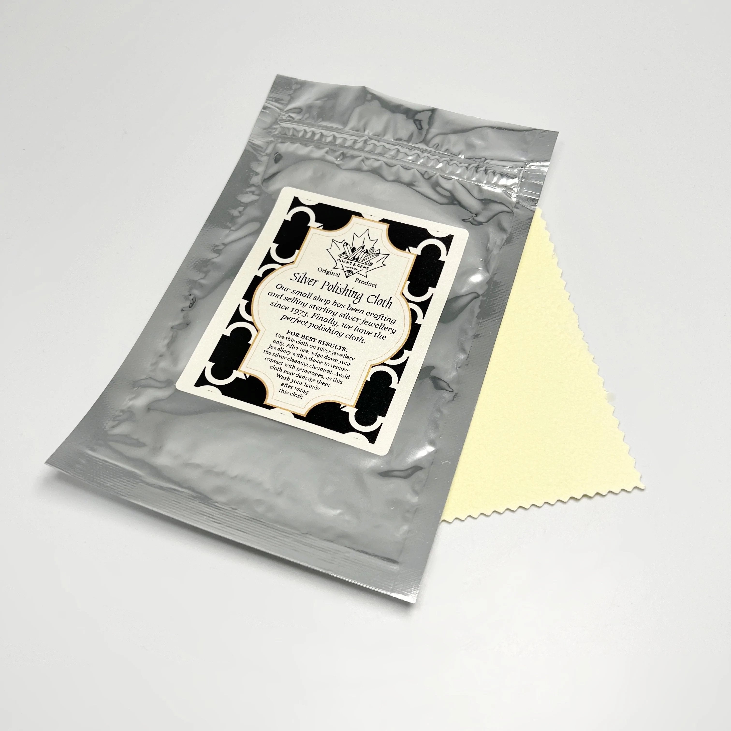 Silver Polishing Cloth - Rocks and Gems Original - Rocks and Gems Canada
