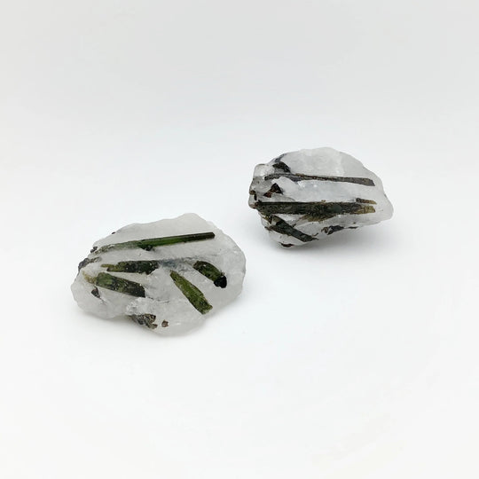 Green Tourmaline in Quartz - Rocks and Gems Canada