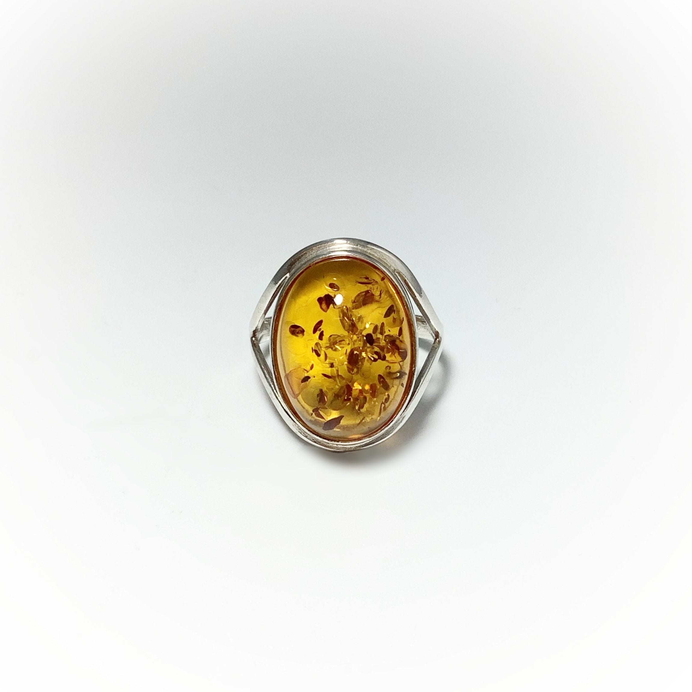 Cognac Amber Ring - Rocks and Gems Canada