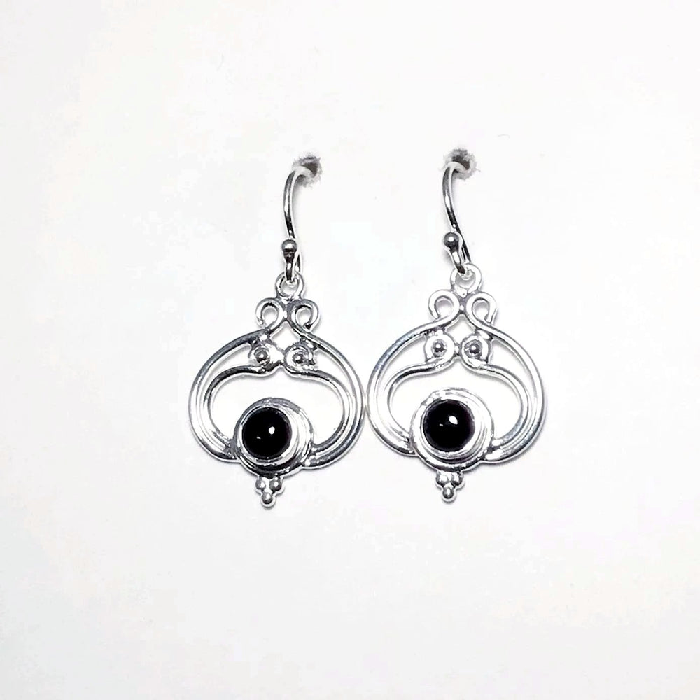Black Onyx Dangle Earrings - Rocks and Gems Canada