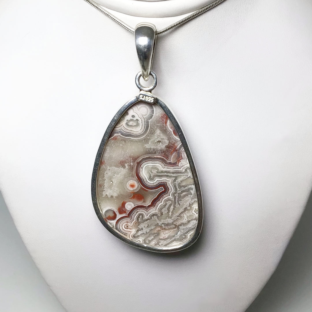 Crazy Lace Agate Pendant - Rocks and Gems Canada