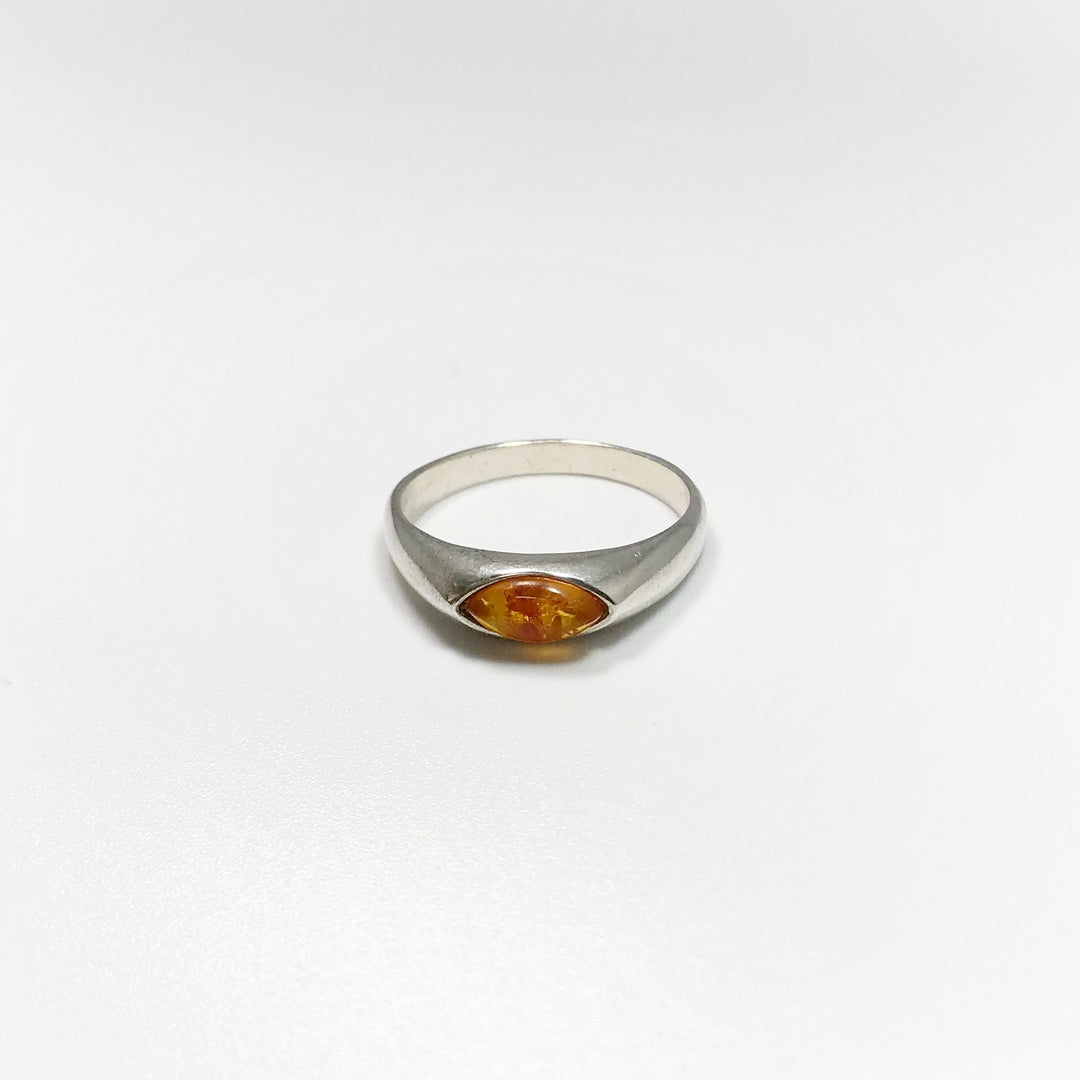 Cognac Amber Ring - Rocks and Gems Canada