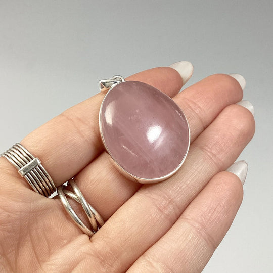 Rose Quartz Pendant - Rocks and Gems Canada