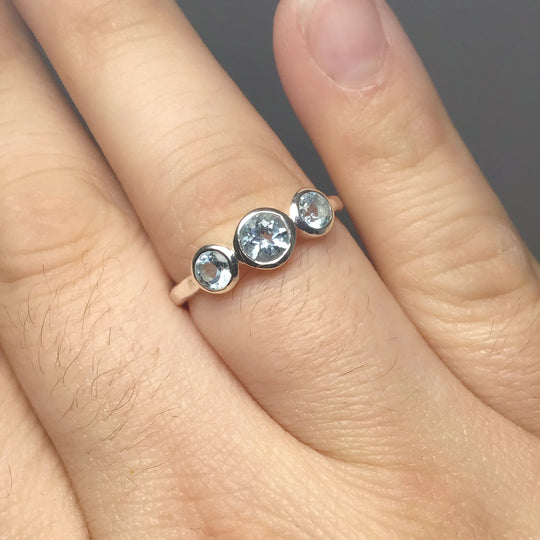 Blue Topaz Ring - Rocks and Gems Canada