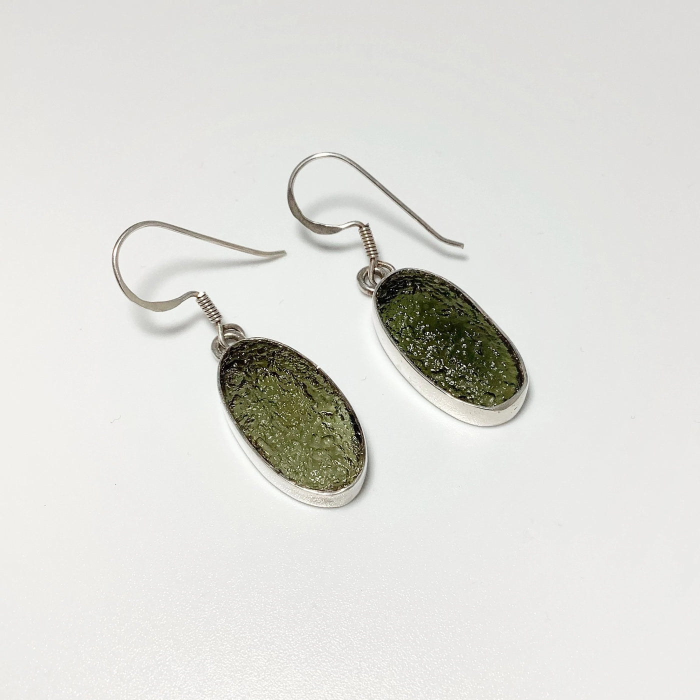 Moldavite Dangle Earrings