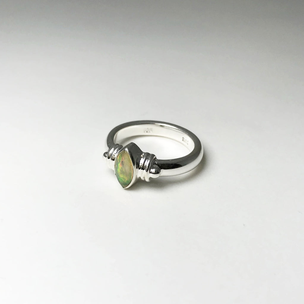 Ethiopian Fire Opal Ring - Rocks and Gems Canada