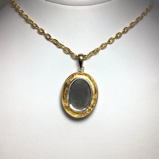 Alberta Ammolite 14K Gold Pendant - Rocks and Gems Canada