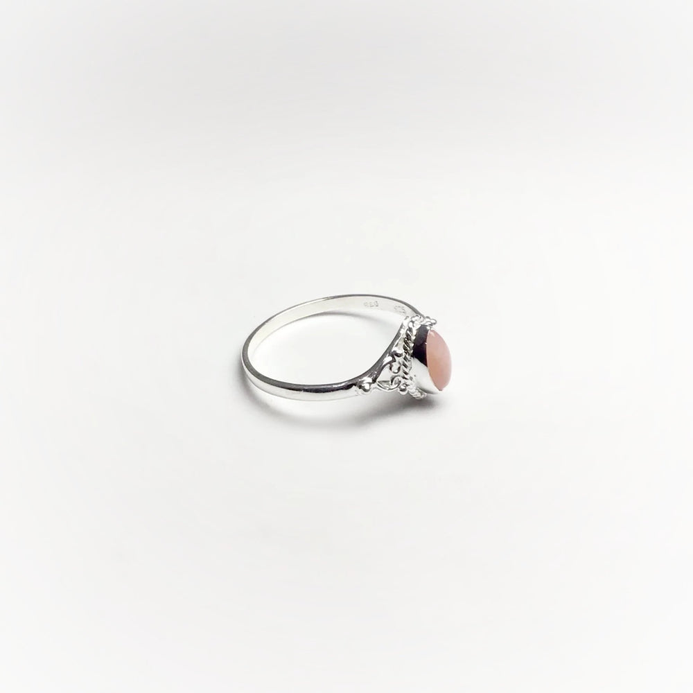 Pink Peruvian Opal Ring - Rocks and Gems Canada
