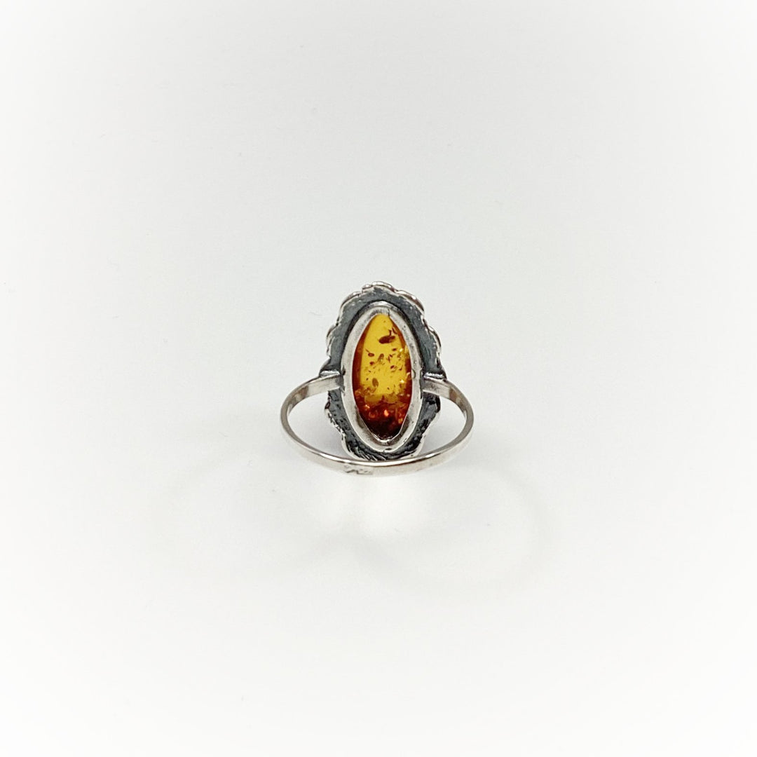 Cognac Amber Ring - Rocks and Gems Canada