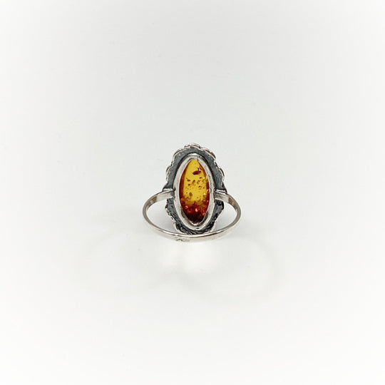 Cognac Amber Ring - Rocks and Gems Canada