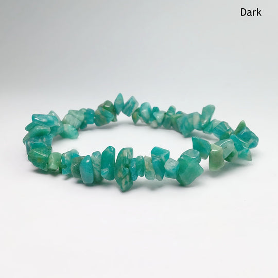 Amazonite Chip Beaded Bracelet - Rocks and Gems Canada