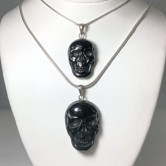 Black Onyx Skull Pendant - Rocks and Gems Canada