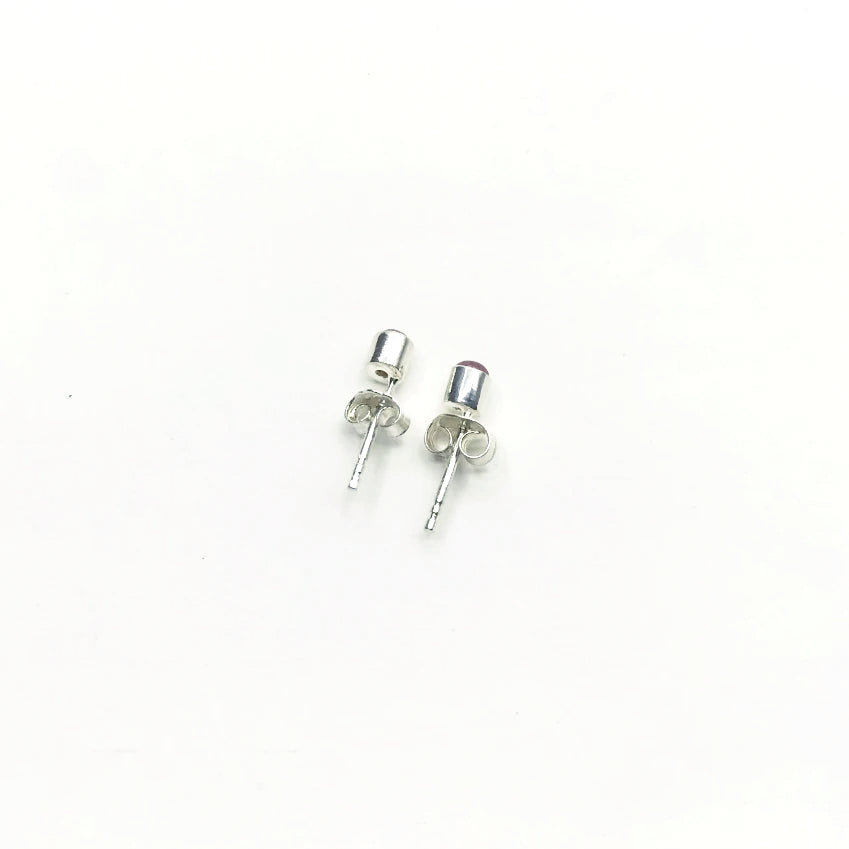 Pink Tourmaline Stud Earrings - Rocks and Gems Canada