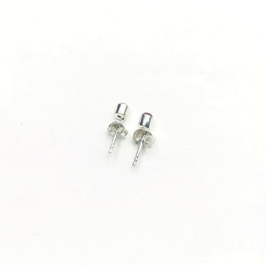 Pink Tourmaline Stud Earrings - Rocks and Gems Canada
