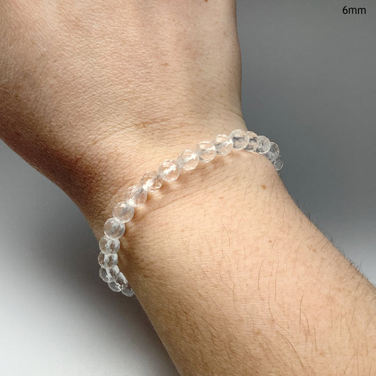 Quartz Faceted Beaded Bracelet - Rocks and Gems Canada