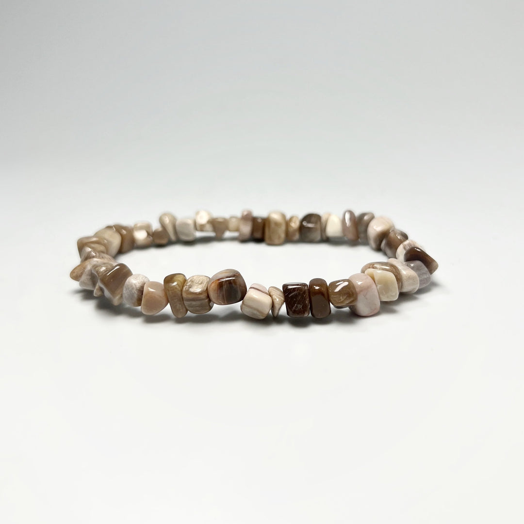 Petrified Wood Chip Beaded Bracelet - Rocks and Gems Canada