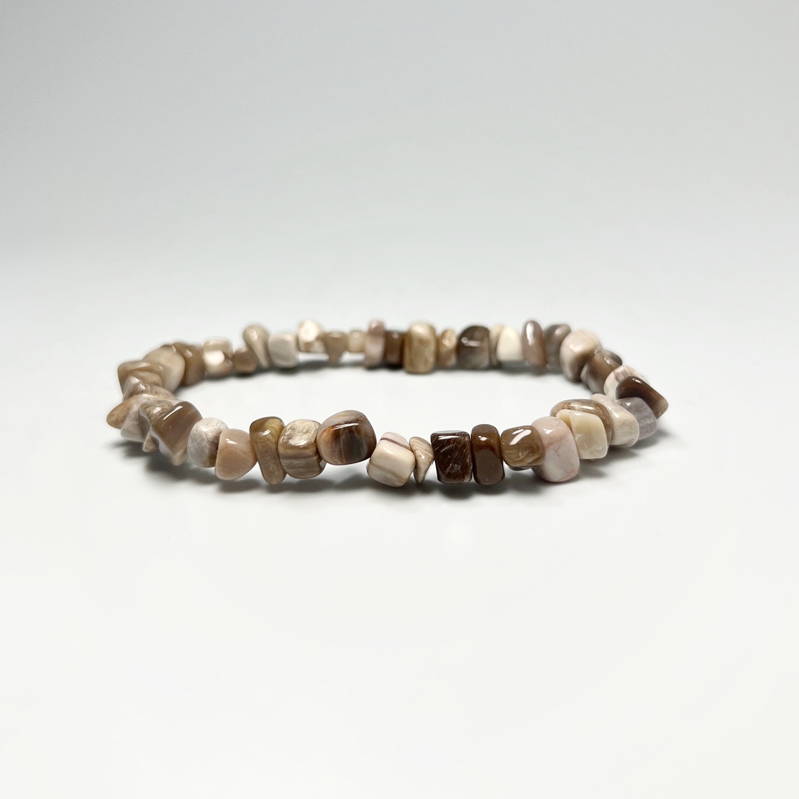 Petrified Wood Chip Beaded Bracelet - Rocks and Gems Canada