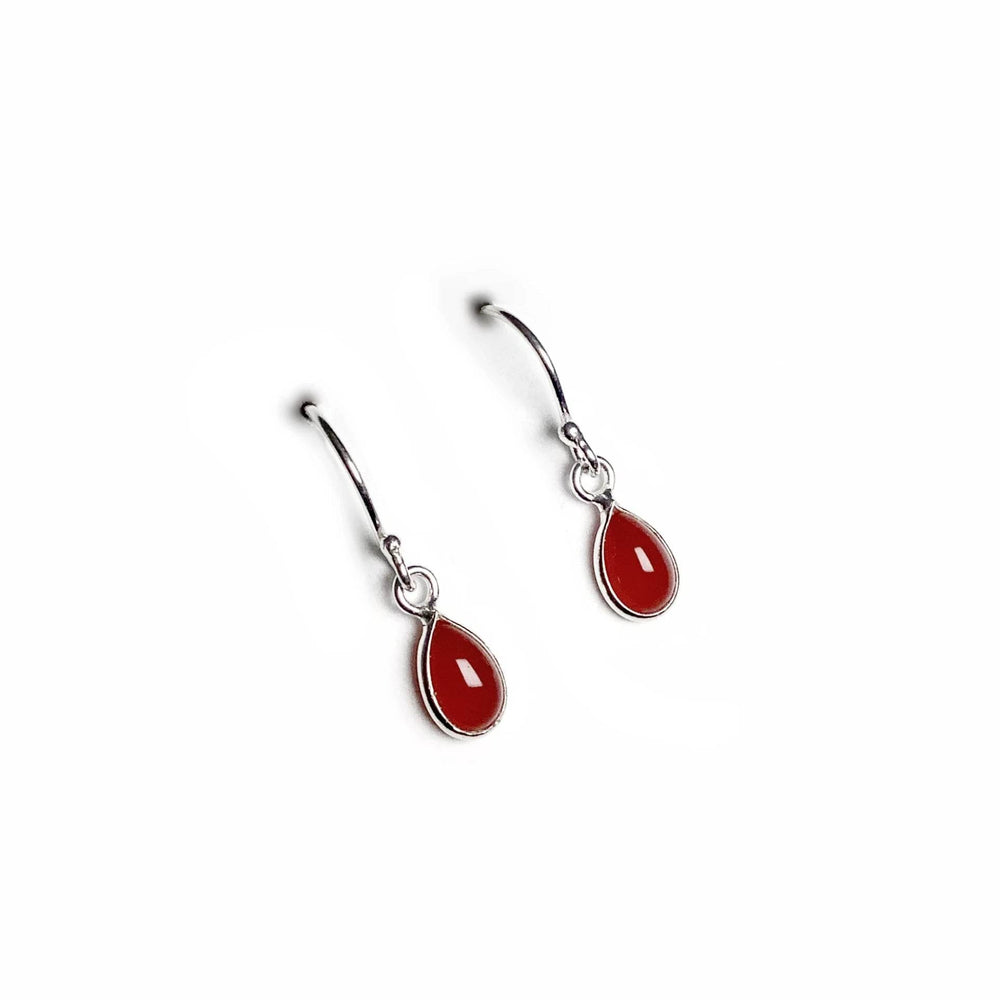 Carnelian Agate Dangle Earrings - Rocks and Gems Canada