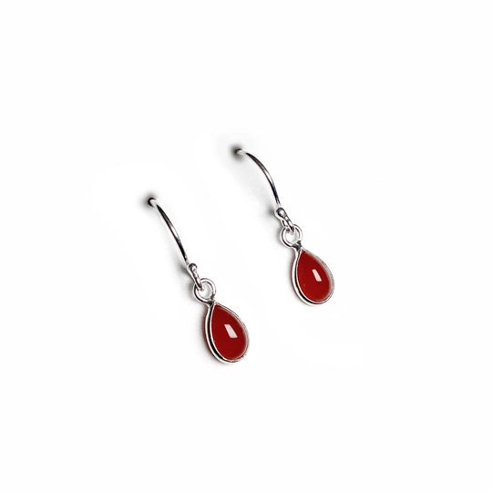 Carnelian Agate Dangle Earrings - Rocks and Gems Canada