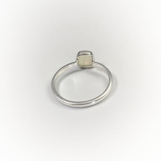 Faceted Ethiopian Fire Opal Ring - Rocks and Gems Canada