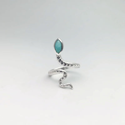 Amazonite Snake Ring