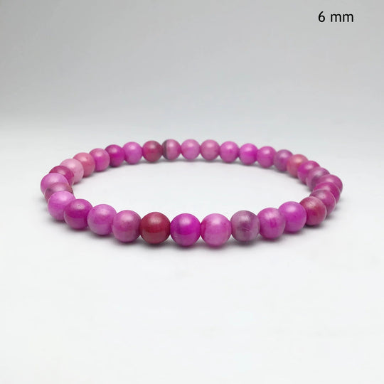 Pink Crazy Lace Agate Beaded Bracelet - Rocks and Gems Canada