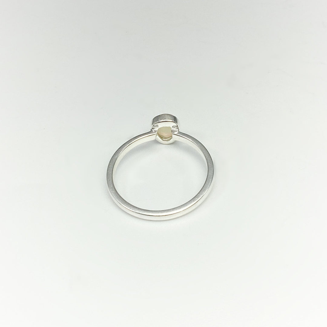 Faceted Ethiopian Fire Opal Ring - Rocks and Gems Canada