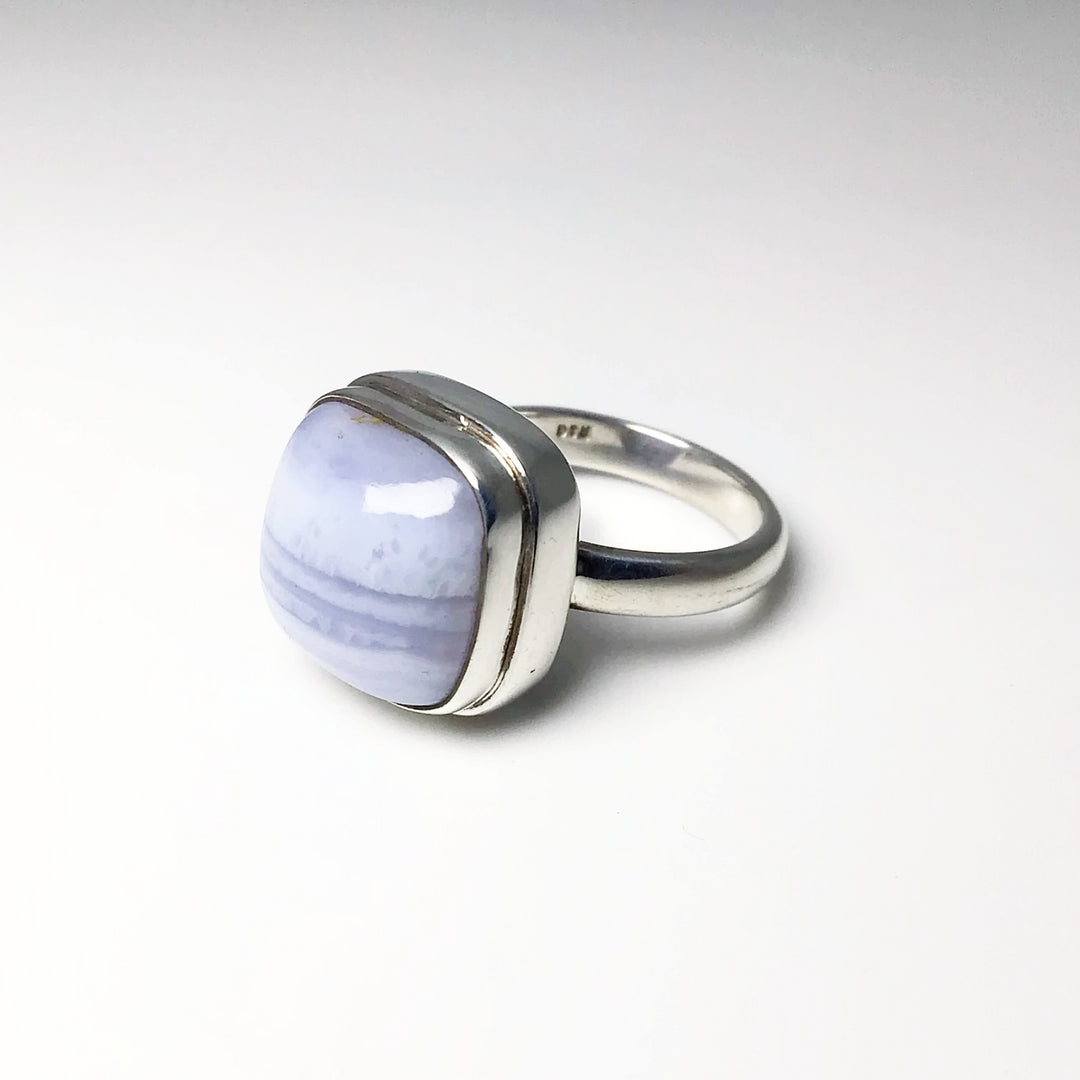 Blue Lace Agate Ring - Rocks and Gems Canada
