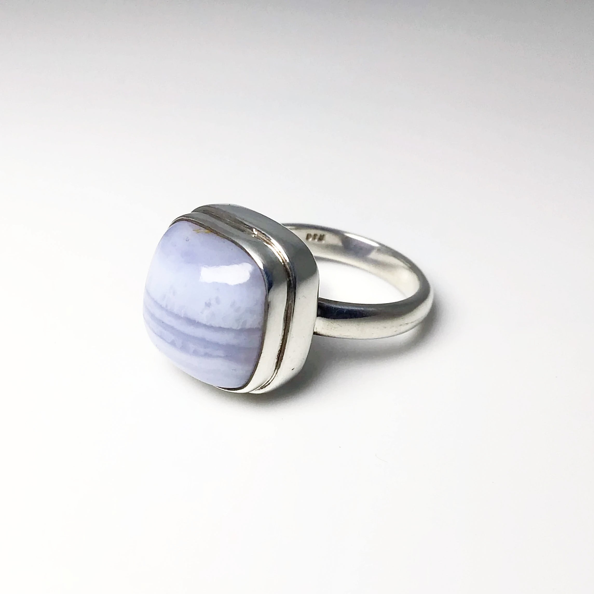 Blue Lace Agate Ring - Rocks and Gems Canada