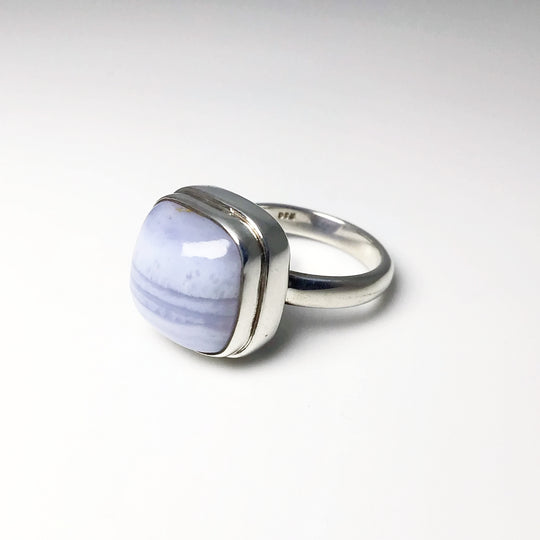 Blue Lace Agate Ring - Rocks and Gems Canada