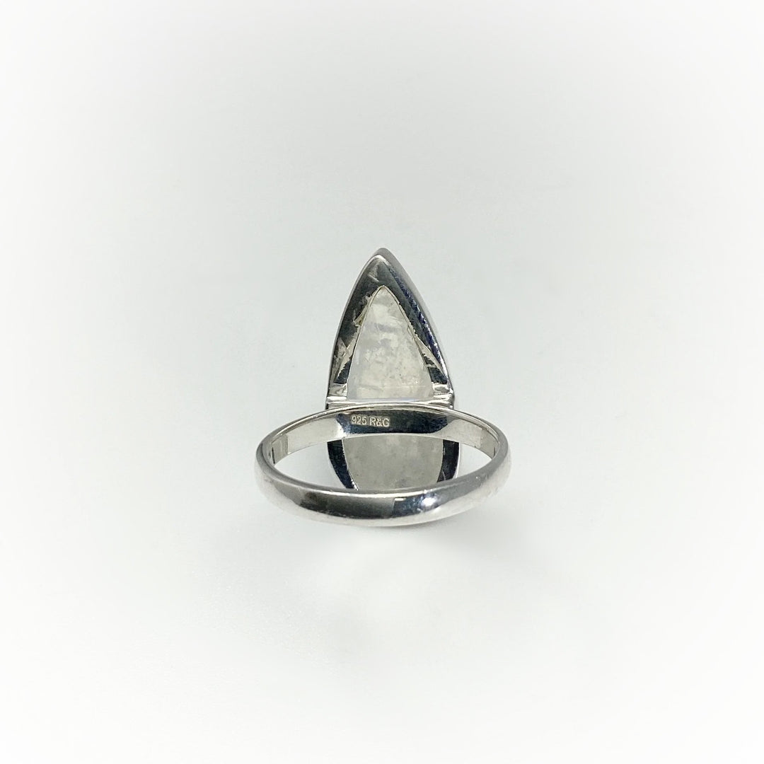 Rainbow Moonstone Ring - Rocks and Gems Canada