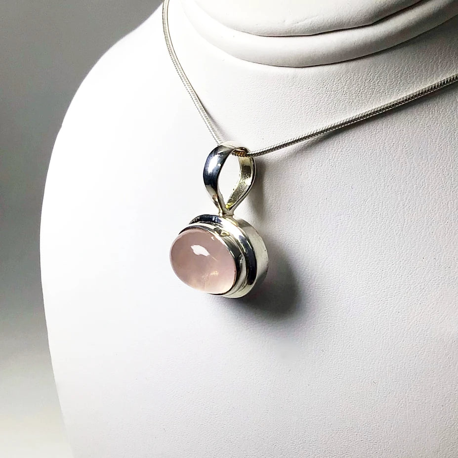 Rose Quartz Pendant - Rocks and Gems Canada