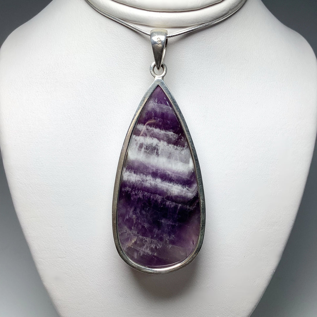 Chevron Amethyst Pendant - Rocks and Gems Canada