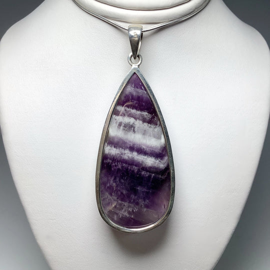 Chevron Amethyst Pendant - Rocks and Gems Canada