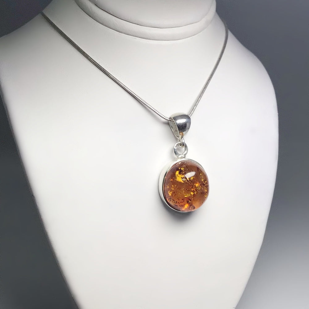 Cognac Amber Pendant - Rocks and Gems Canada
