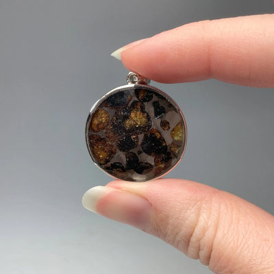 Sericho Meteorite Faceted Pendant