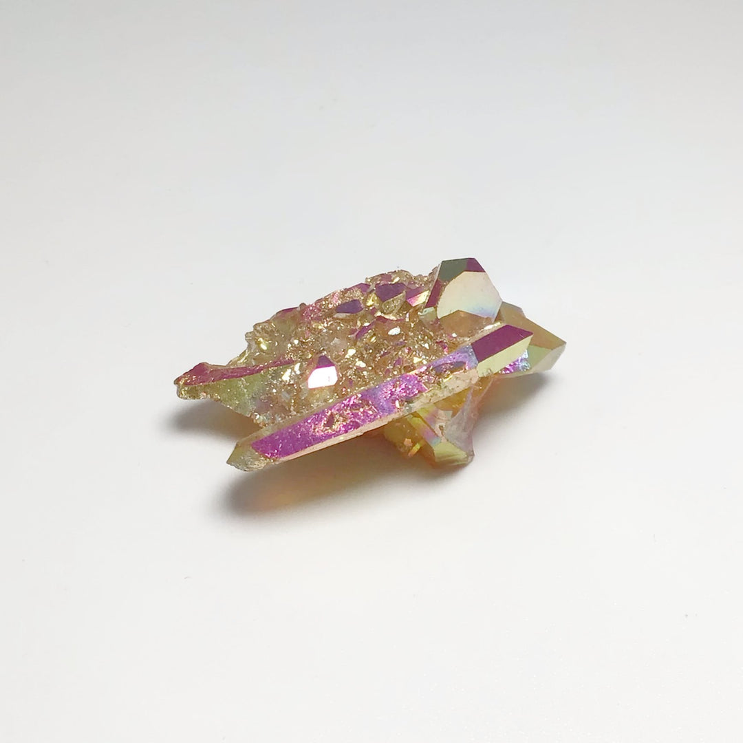 Sunset Aura Quartz Cluster - Rocks and Gems Canada